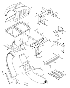 General Assembly Diagram and Parts List for 19A70004 (100)(2012) Cub Cadet Lawn Tractor